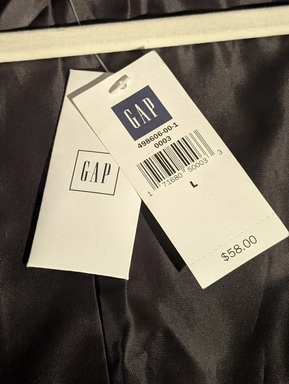NWT- Gap L herringbone 100% Wool Vest